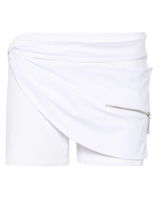 Nike White X Jacquemus Layered Mini Shorts
