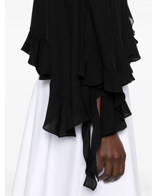 Dorothee Schumacher シアー ツイストブラウス Black