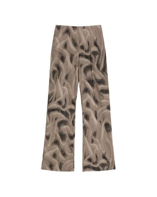 MACCAPANI Natural Proper Printed Trousers
