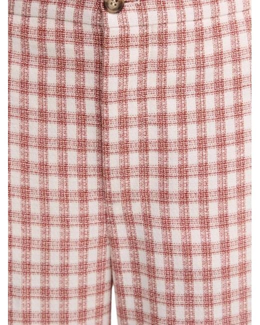 Moschino Pink Gingham Check Pants