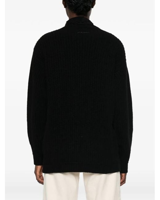 ERMANNO FIRENZE Black Lace-Trim Cardigan