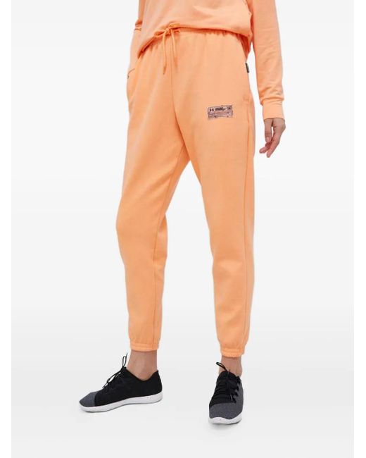 Under Armour Orange Drawstring Label Track Pants