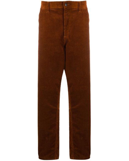 Carhartt WIP Orange Wide-leg Corduroy Trousers for men
