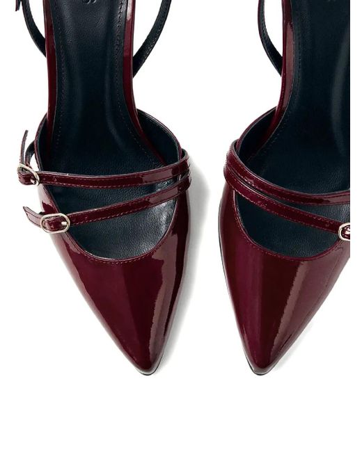 Alohas Purple 75Mm Leather Heeled Pumps