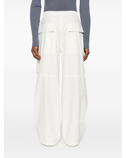 Pantaloni taglio comodo di Jil Sander in White da Uomo
