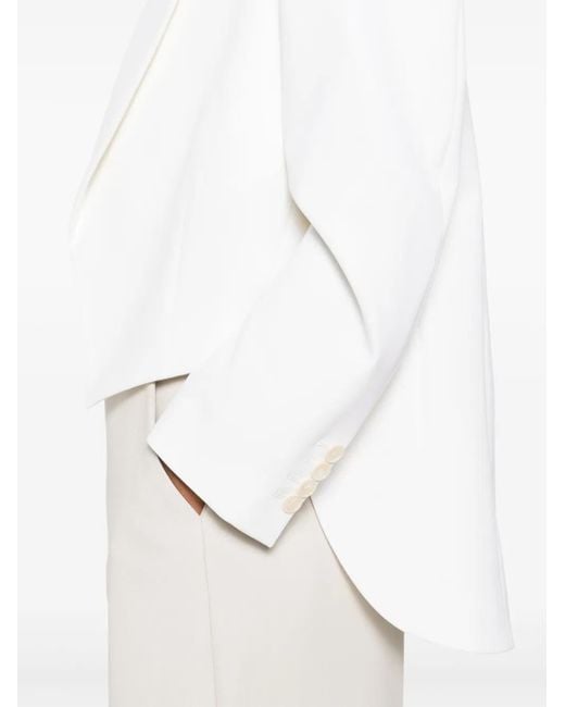 Stella McCartney White Cropped Blazer