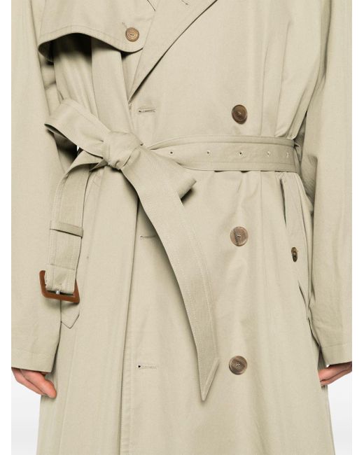 Balenciaga Natural Belted Maxi Trench Coat for men