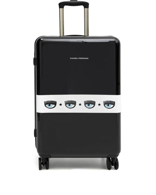 Chiara Ferragni Black Logomonia Suitcase