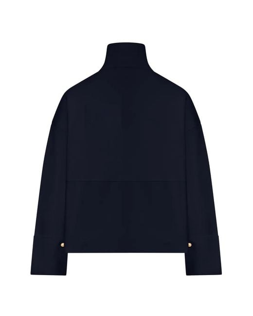 Max Mara Blue Zip-Up Cardigan