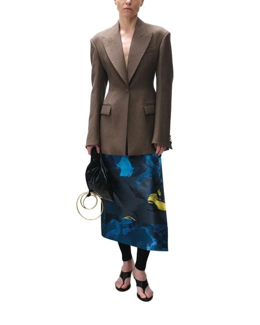 Roksanda Blue Irma Abstract-Print Midi Skirt