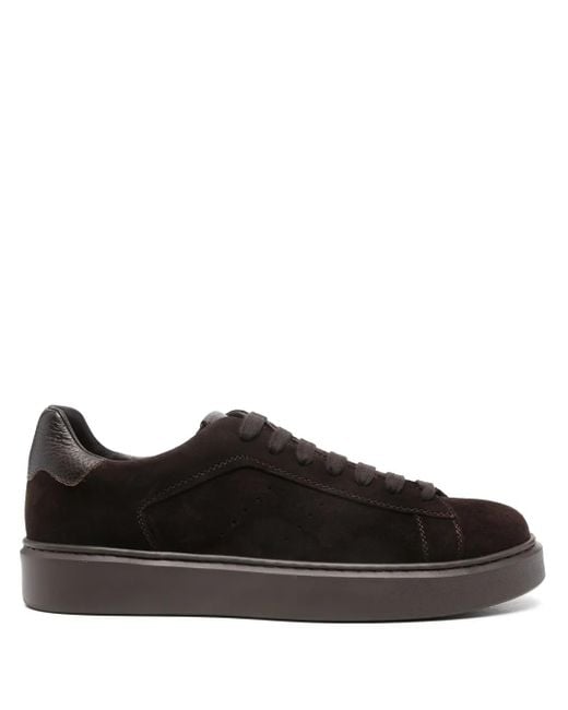 Doucal's Black Suede Sneakers for men