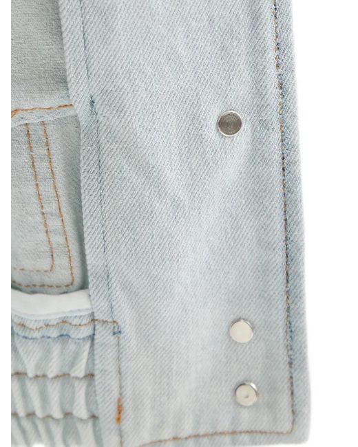 Bally White Sleeveless Denim Jacket
