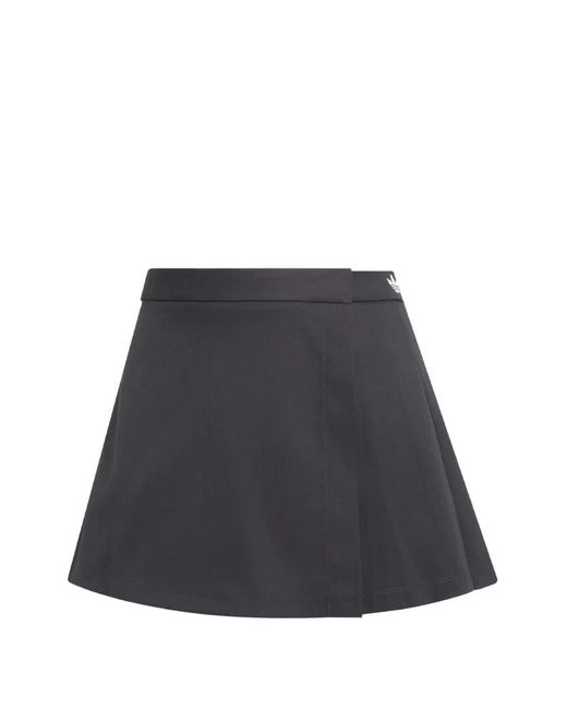 Adidas Blue Pleated Side-Stripe Mini Skirt