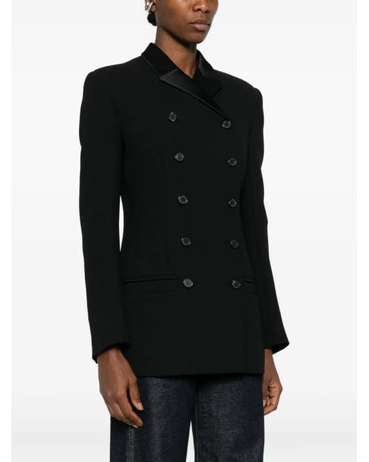 Khaite Black Sabel Double-Breasted Jacket