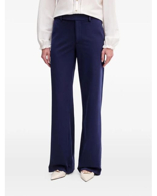 Silvian Heach Blue Belt-Loop Trousers