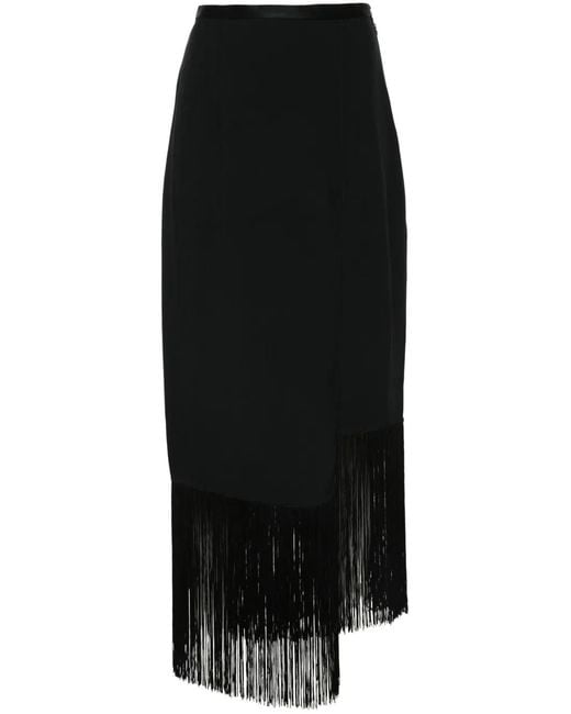 Taller Marmo Black El Pareo Midi Skirt