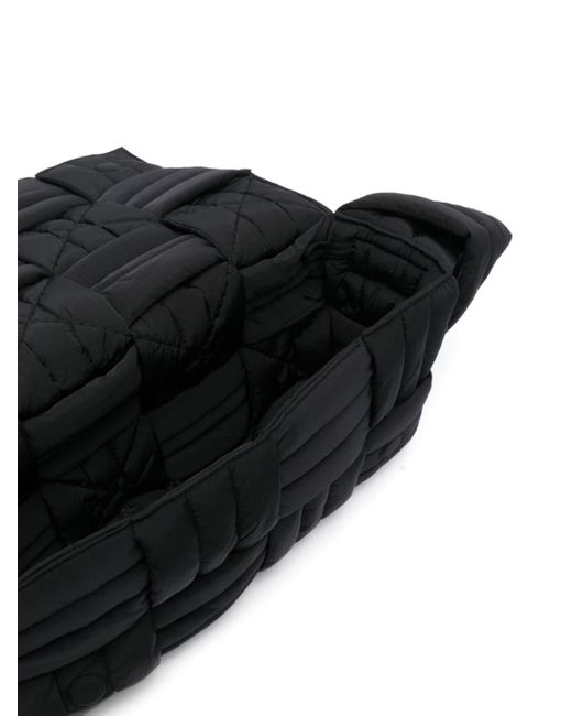 Bottega Veneta Black Intreccio Padded Shoulder Bag for men