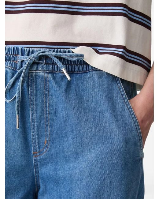 Marc O' Polo Blue Drawstring-Waist Jeans