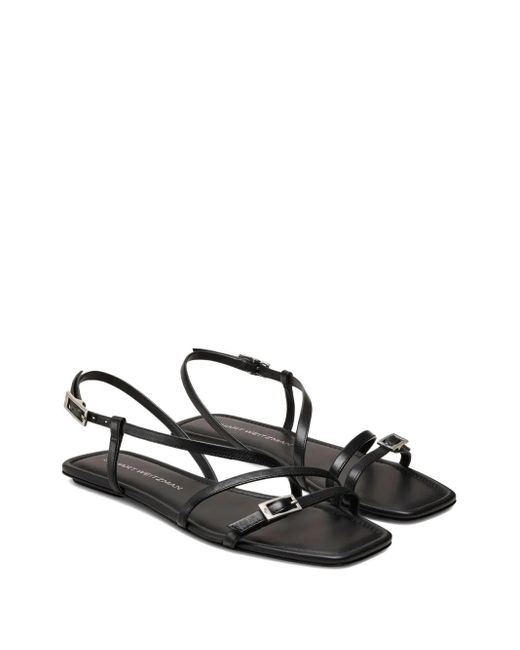 Stuart Weitzman Black Georgie Sandals