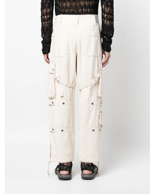 Isabel Marant Natural Eusebio Cotton Cargo Pants for men