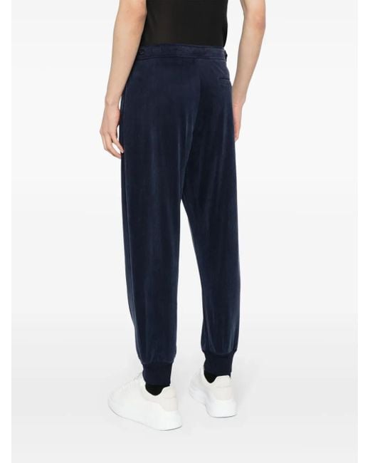 Giorgio Armani Blue Jersey Tapered Track Pants for men
