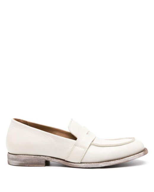 Moma Natural Leather Penny Loafers