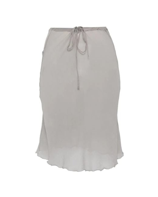 GIMAGUAS Gray Bahia Tie-Waist Mini Skirt