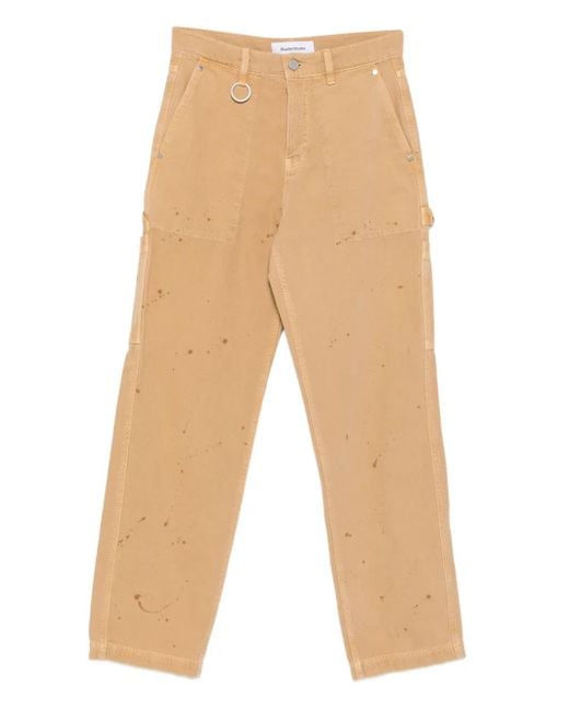 Etudes Studio Natural Paint-Splatter Carpenter Trousers