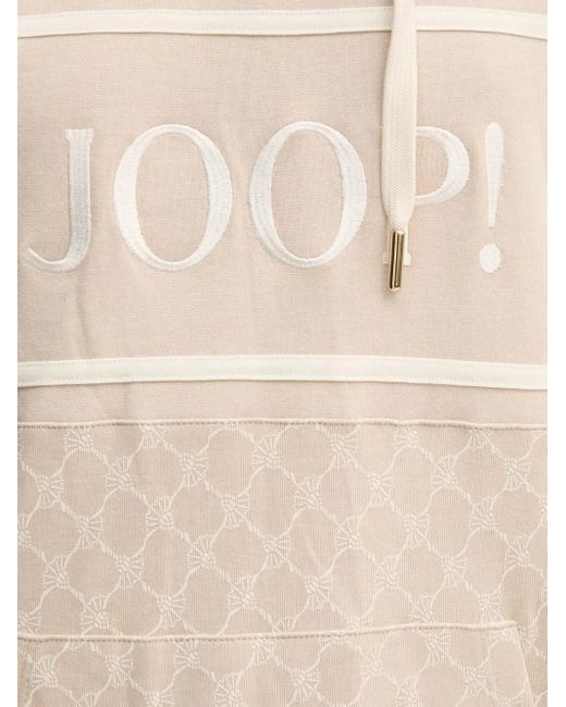 Joop! Natural Hoodie mit Monogrammmuster