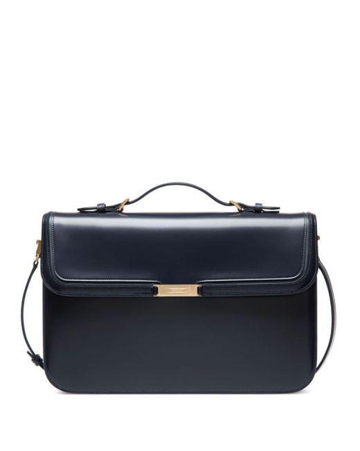 Bally Blue Deco Leather Briefcase for men