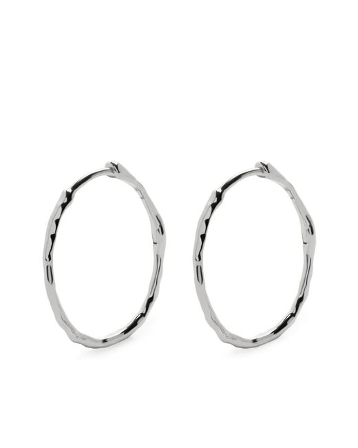 Monica Vinader Metallic 14K Medium Siren Hoops