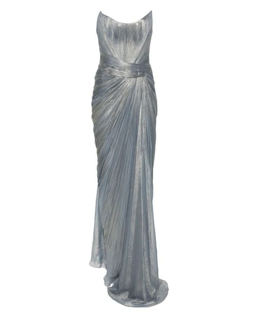 IRIS SERBAN Gray Charlotte Maxi Dress