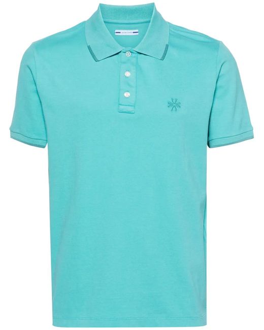 Jacob Cohen Blue Short-Sleeve Piqué Polo Shirt for men