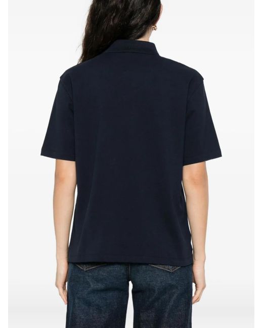 Flore Flore Blue Poloshirt mit drei Knöpfen