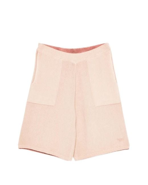 DIESEL Natural M-Pickla Knitted Knee-Length Shorts