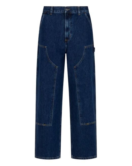 Carhartt Blue Patch-Pockets Cotton Denim