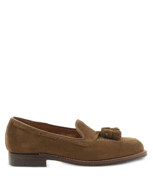 Alden Brown Suede Loafers for men
