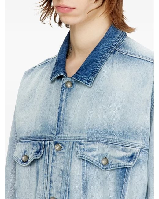 DIESEL Blue D-Denver Denim Jacket