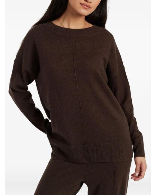 Chinti & Parker Brown Round-Neck Jumper