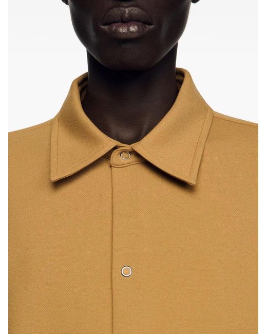 Sandro Natural Long-Sleeved Jersey Shirt for men