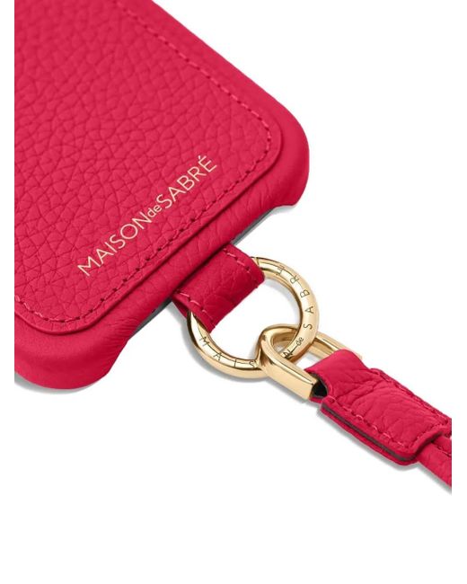 Maison De Sabre Pink Sling Iphone 15 Case