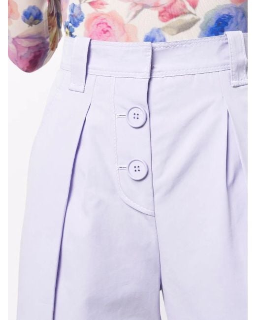 Pantaloni Sartoriali A Vita Alta di Krizia in Purple