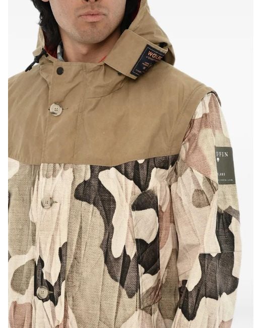 Woolrich Natural Griffin Loveland Camouflage-Pattern Parka for men