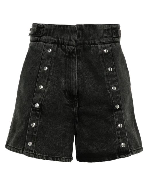 IRO Black Gennya Jeans-Shorts