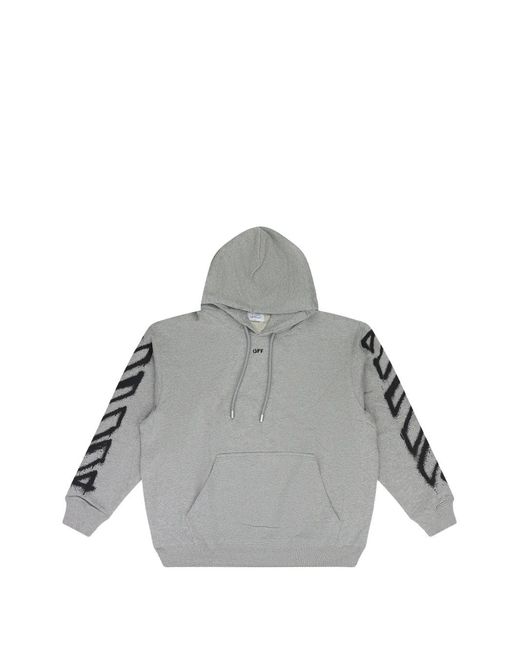 Off-White c/o Virgil Abloh Gray Spray Can Arrow Hoodie for men