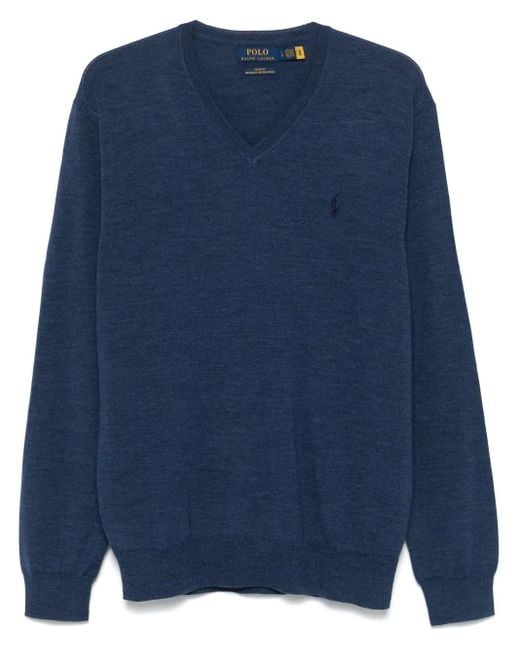 メンズ Polo Ralph Lauren ポロポニー セーター Blue