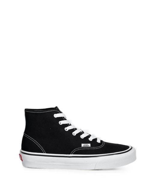 Vans White High-Top Lace-Up Sneakers
