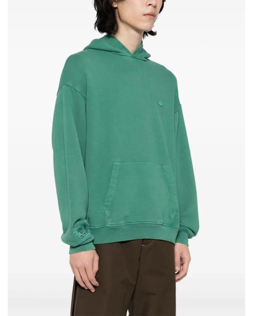 Lacoste Green Washed Effect Hoodie for men