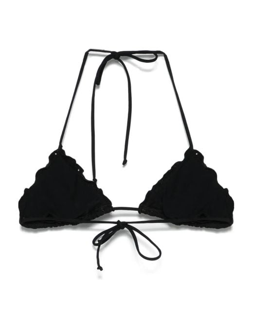 Mc2 Saint Barth Black Sagittarius Bikini Top