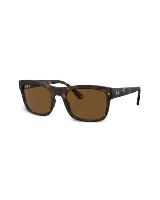 Ray-Ban Brown Square-Frame Tortoiseshell Sunglasses